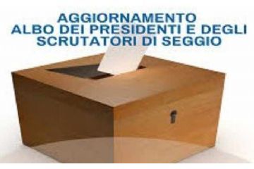 Aggiornamento annuale albo Scrutatori e Presidenti di seggio elettorale