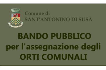 Bando Pubblico assegnazione ORTI COMUNALI