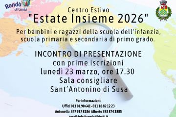 Centro Estivo 2026: incontro di presentazione